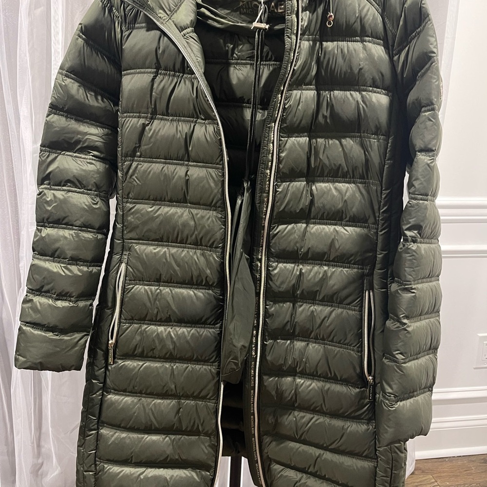 Michael Kors Olive Green Packable Jacket